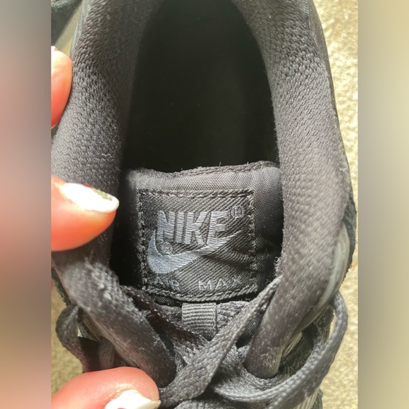 Nike Air Max 90 essential women’s black grey white lightly used sneakers - Picture 7 of 9